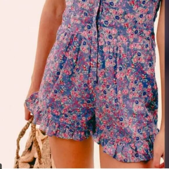 LoveShackFancy Lucy Romper Beach Blue - Picture 7 of 15